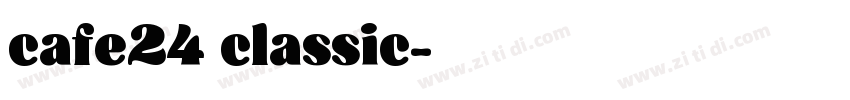 cafe24 classic字体转换